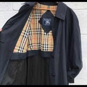 Burberry black trench coat